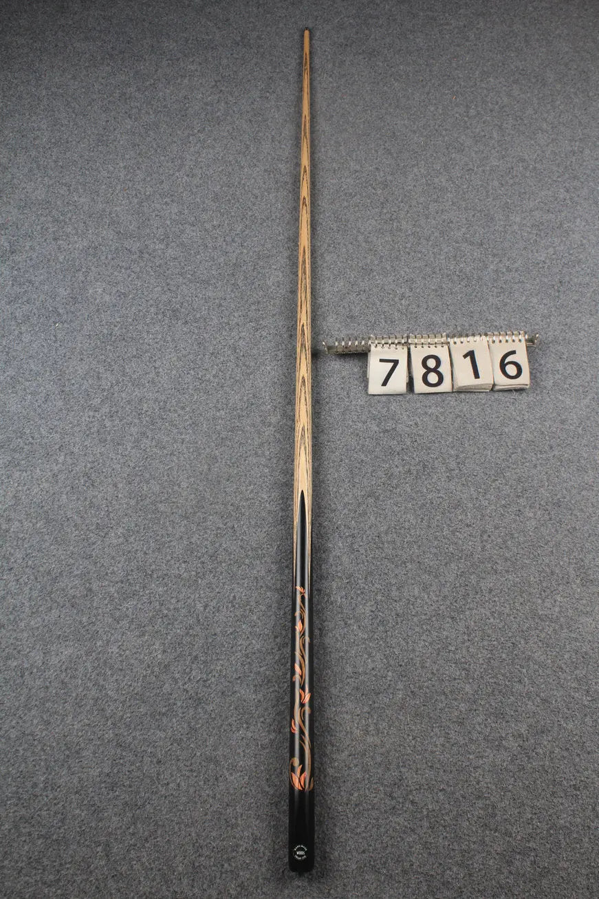 1 piece ash inlay snooker cue #7816 WOODS CUES