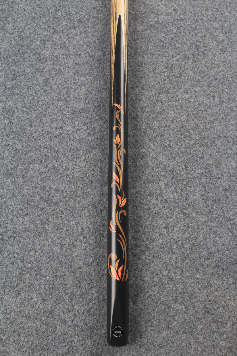 1 piece ash inlay snooker cue #7816 WOODS CUES