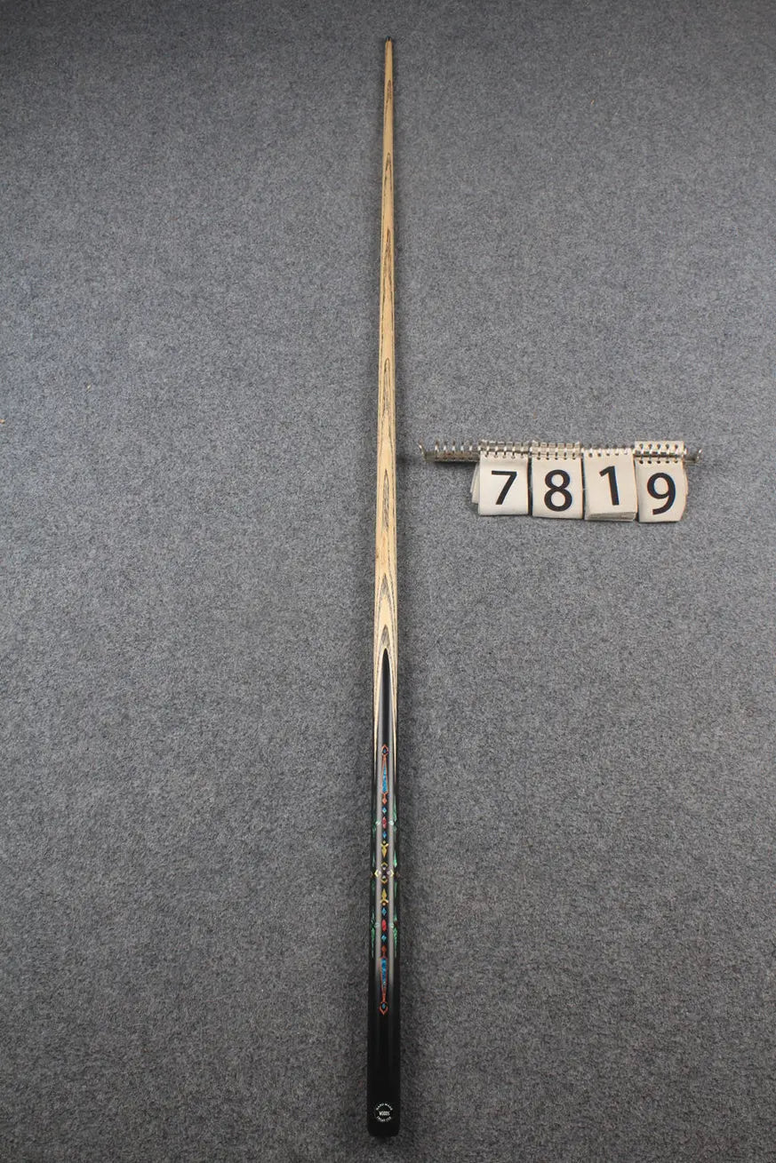 1 piece ash inlay snooker cue #7819 WOODS CUES