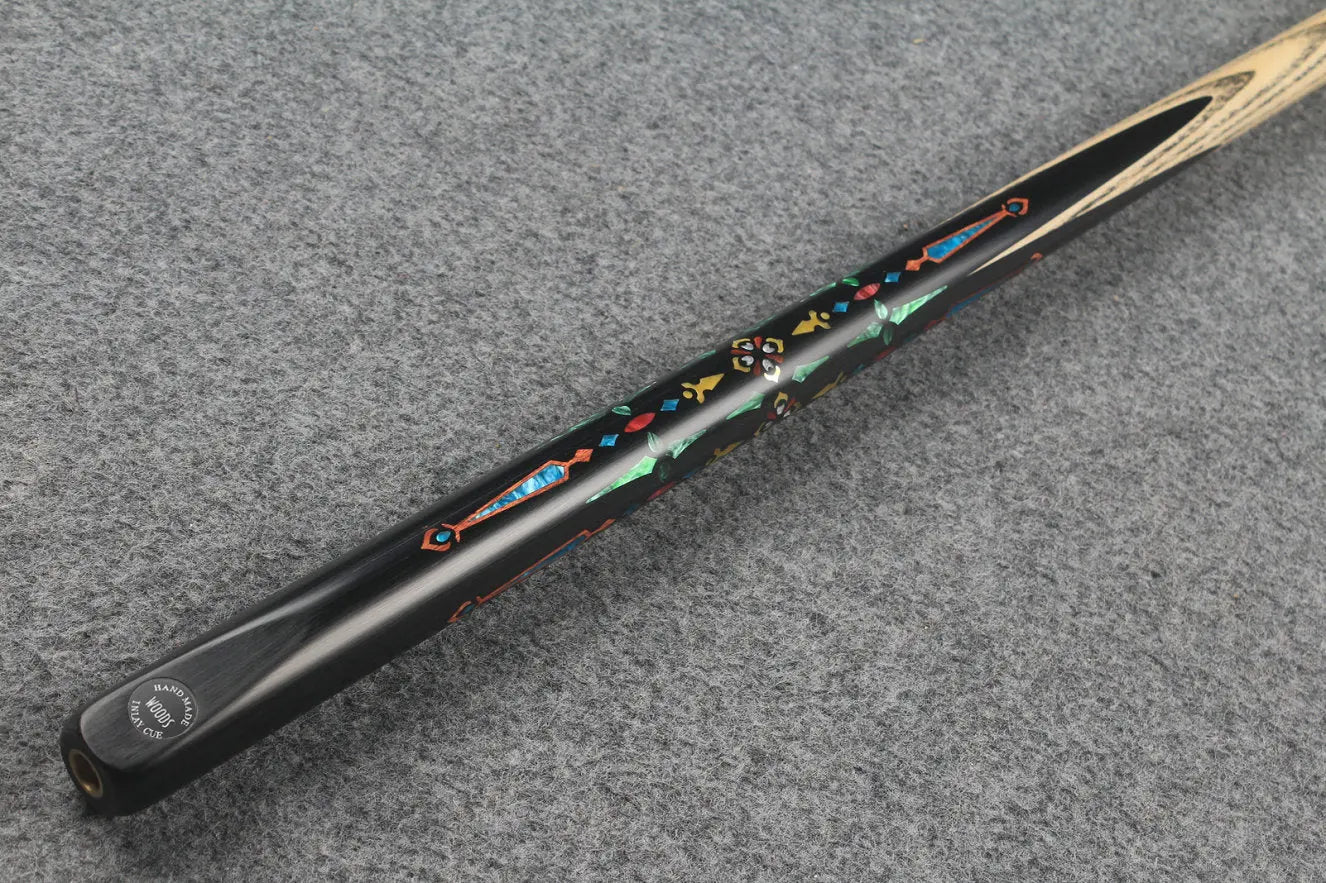 1 piece ash inlay snooker cue #7819 WOODS CUES