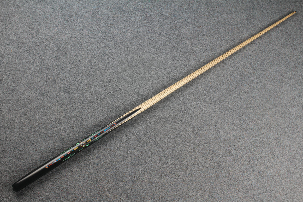 1 piece ash inlay snooker cue #7819 WOODS CUES