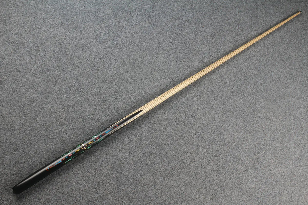 1 piece ash inlay snooker cue #7819 WOODS CUES
