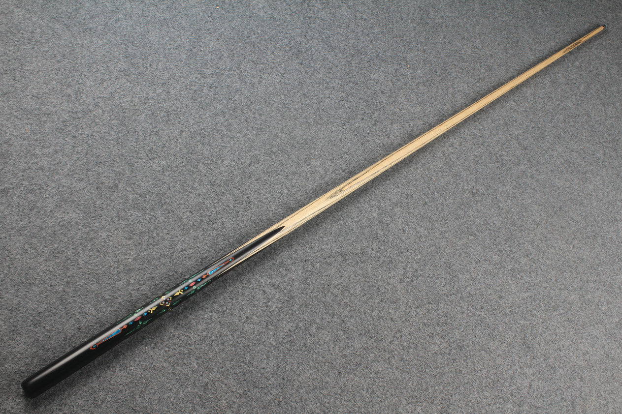 1 piece ash inlay snooker cue #7819 WOODS CUES