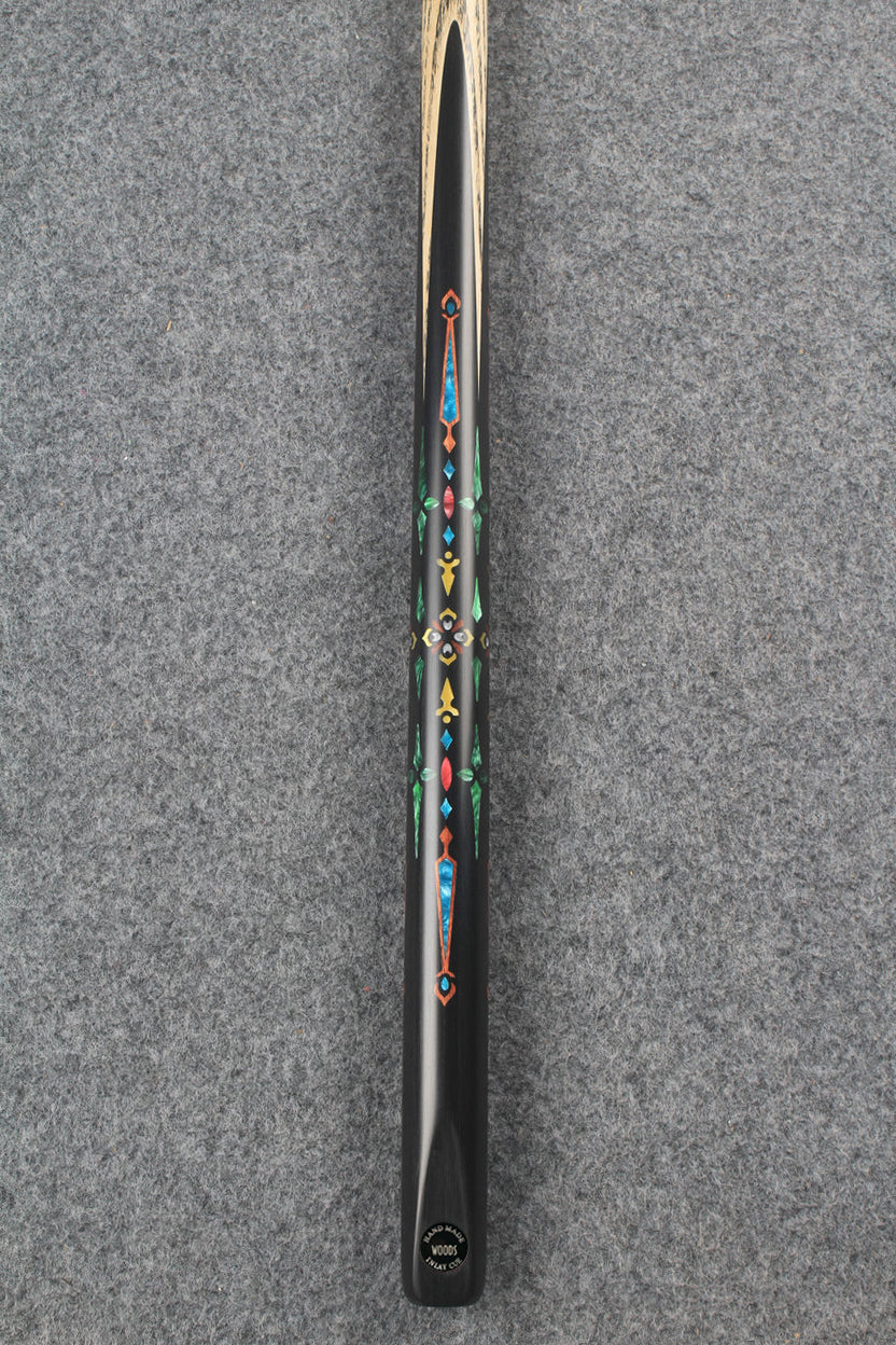 1 piece ash inlay snooker cue #7819 WOODS CUES