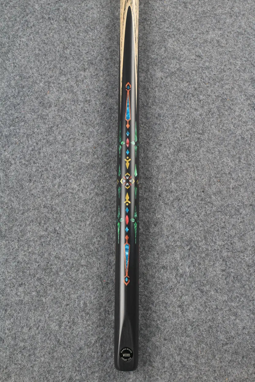 1 piece ash inlay snooker cue #7819 WOODS CUES