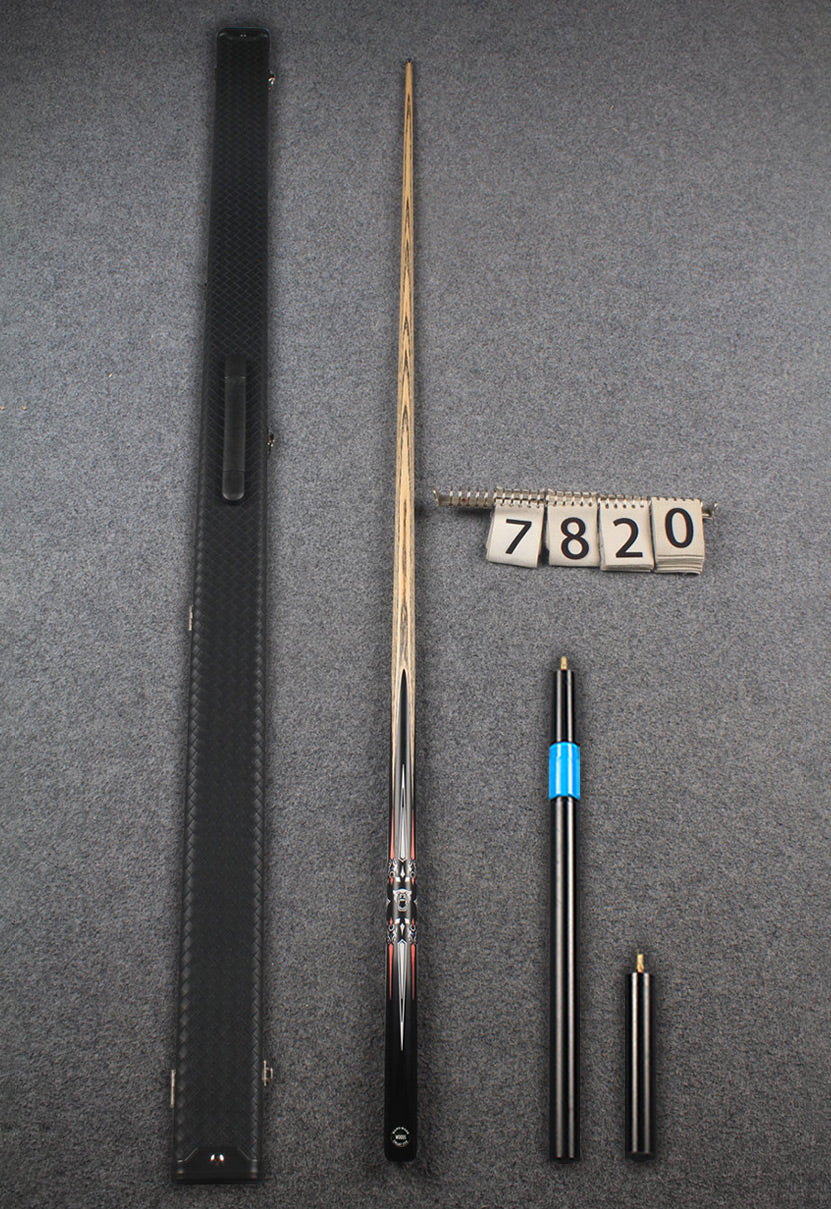 1 piece ash inlay snooker cue #7820 WOODS CUES