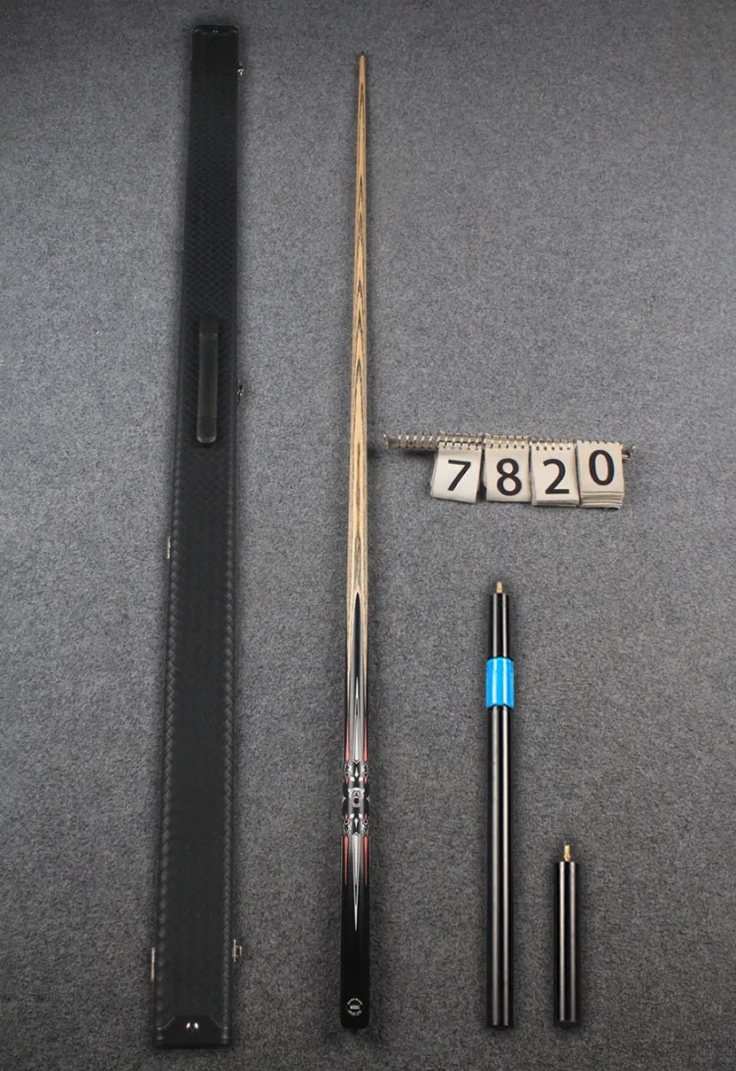 1 piece ash inlay snooker cue #7820 WOODS CUES
