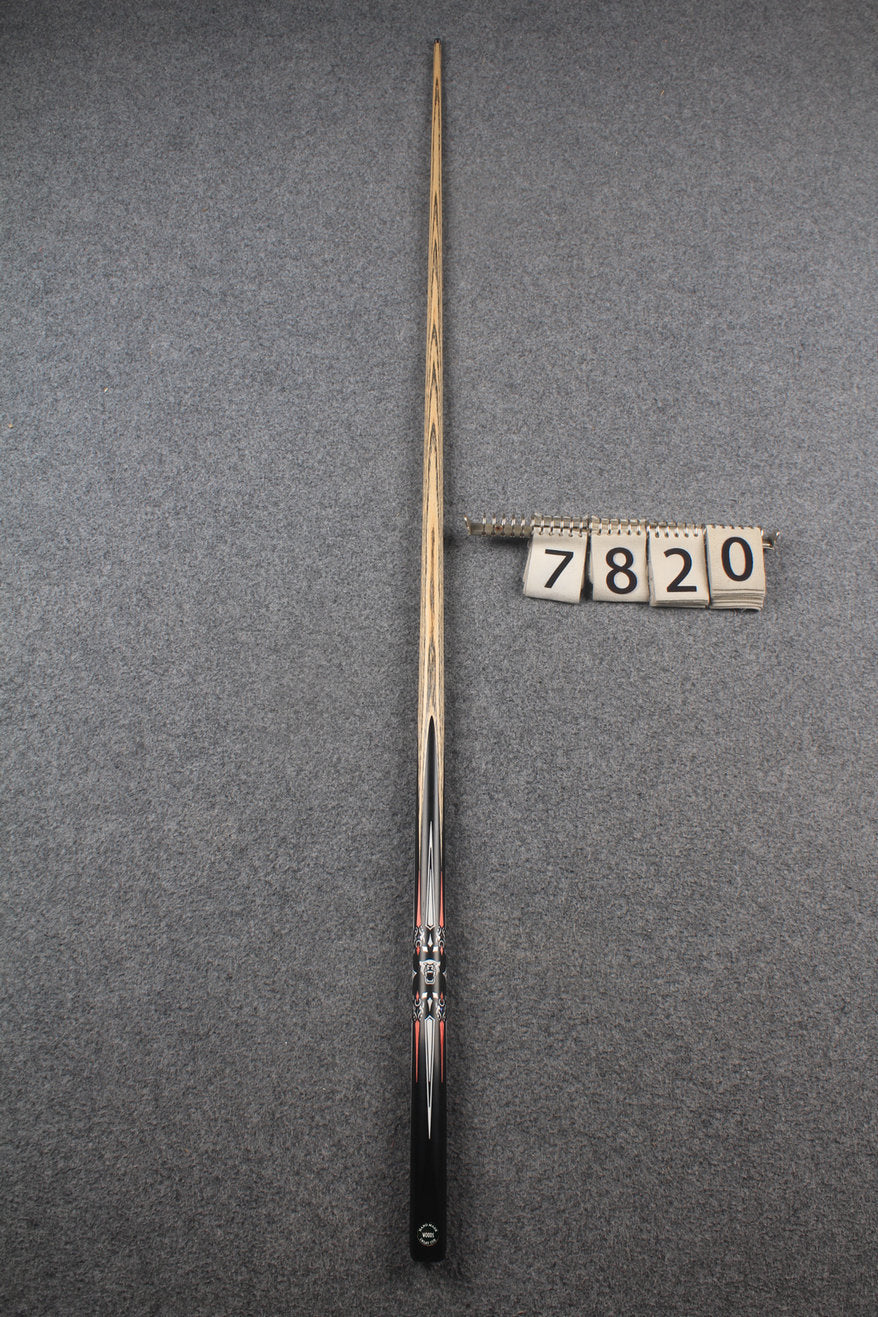 1 piece ash inlay snooker cue #7820 WOODS CUES