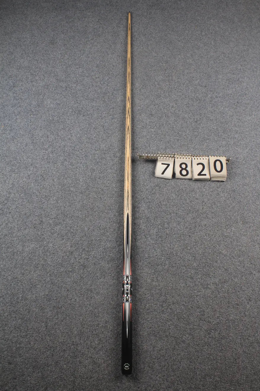 1 piece ash inlay snooker cue #7820 WOODS CUES