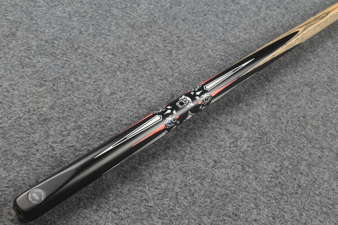 1 piece ash inlay snooker cue #7820 WOODS CUES