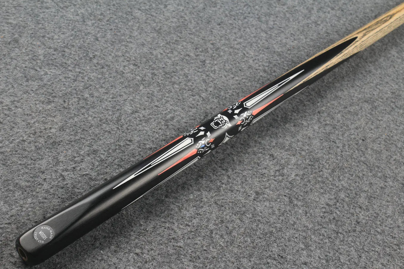 1 piece ash inlay snooker cue #7820 WOODS CUES
