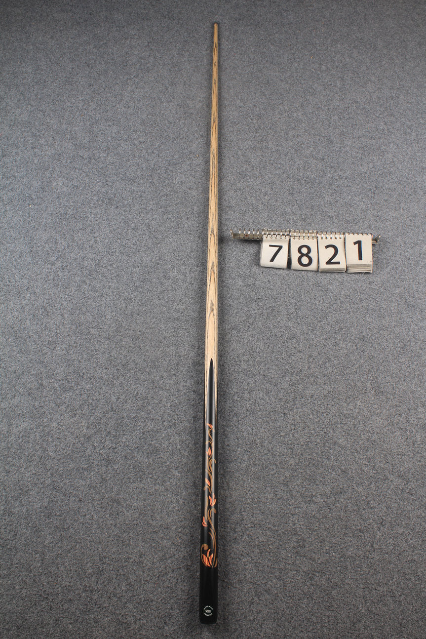 1 piece ash inlay snooker cue #7821 WOODS CUES