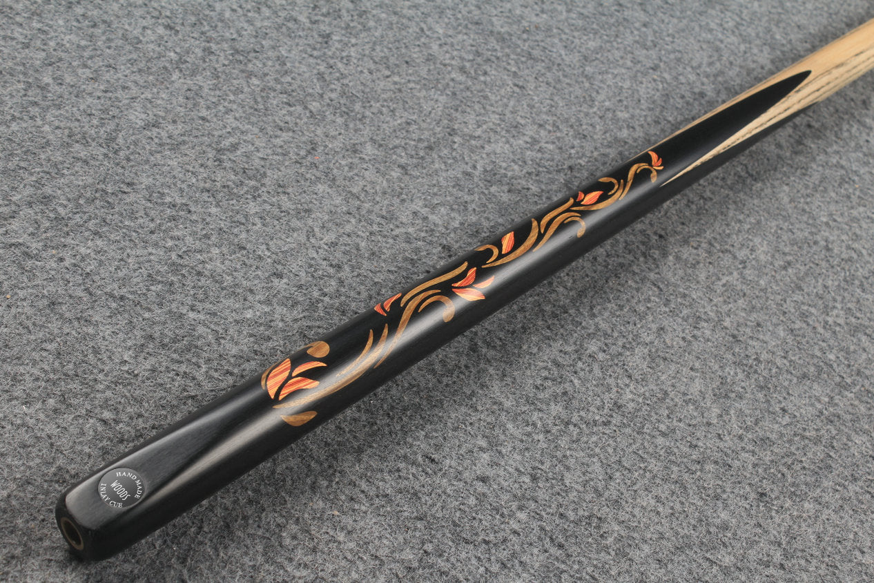 1 piece ash inlay snooker cue #7821 WOODS CUES