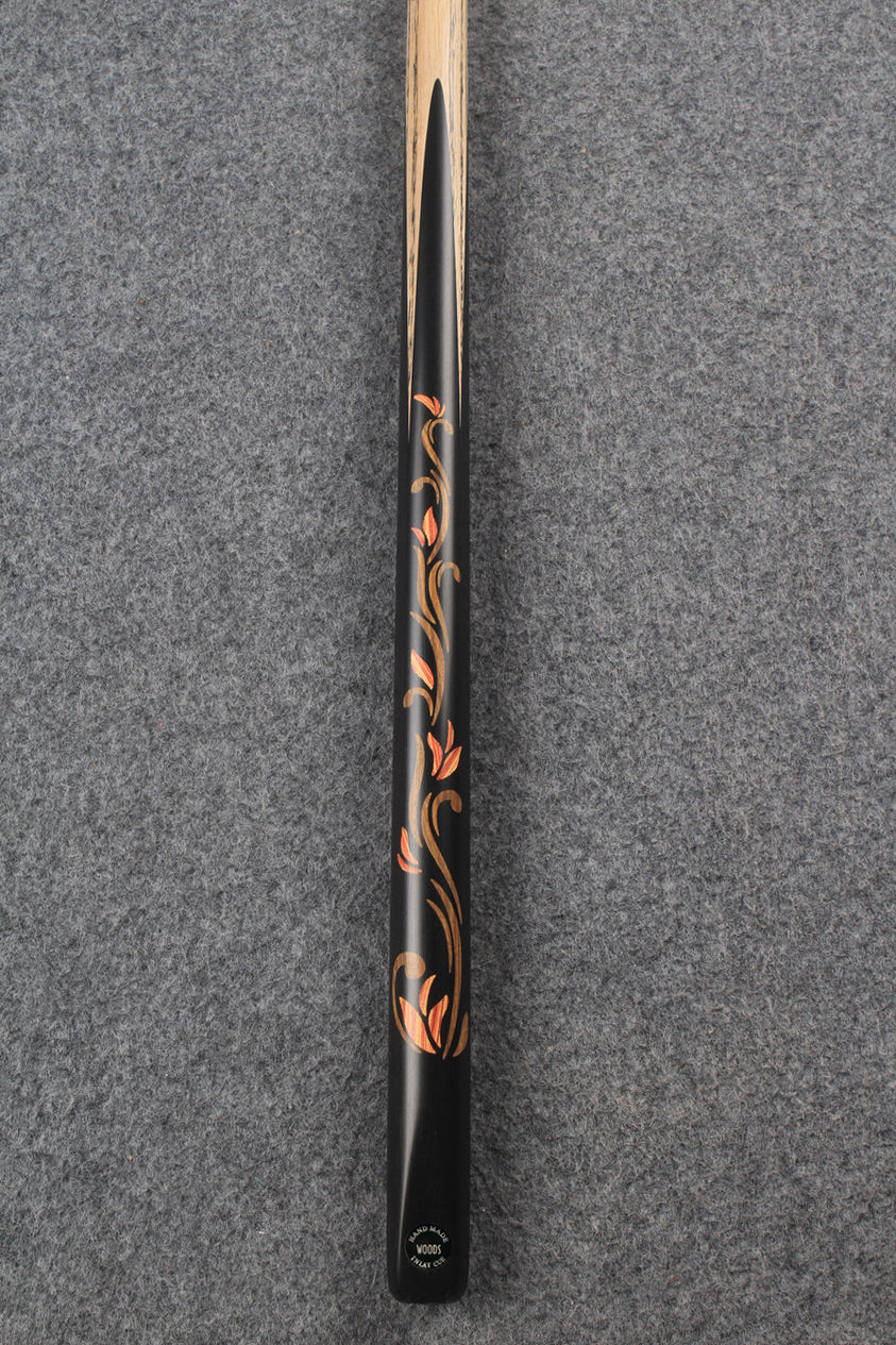 1 piece ash inlay snooker cue #7821 WOODS CUES