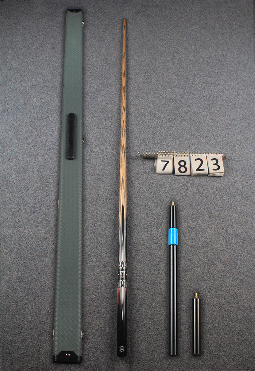 1 piece ash inlay snooker cue #7823 WOODS CUES