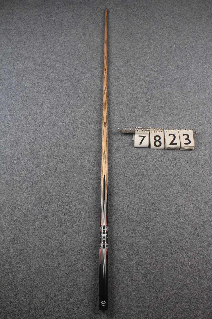 1 piece ash inlay snooker cue #7823 WOODS CUES