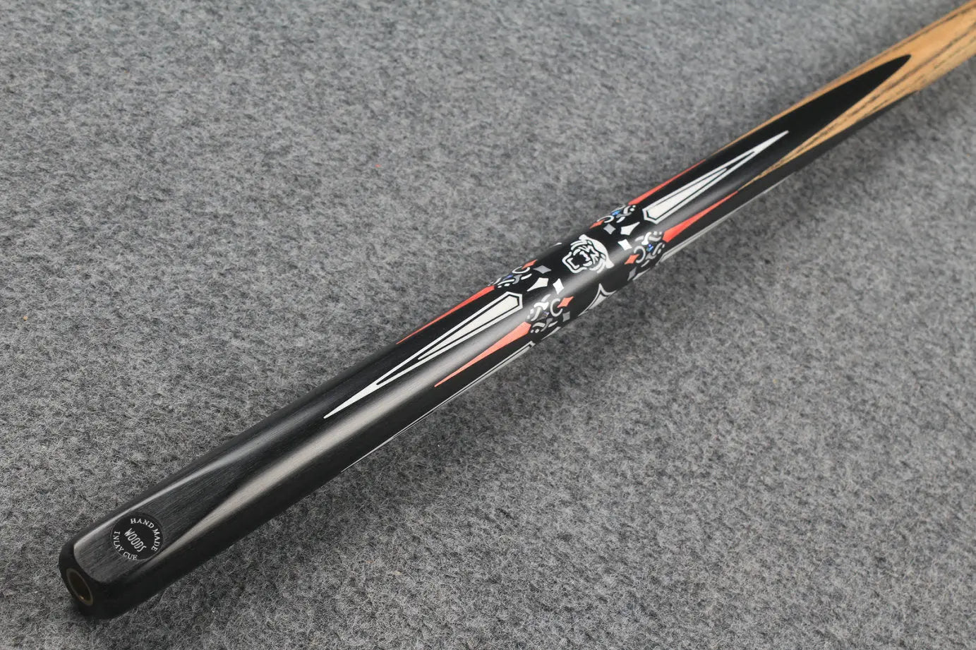 1 piece ash inlay snooker cue #7823 WOODS CUES