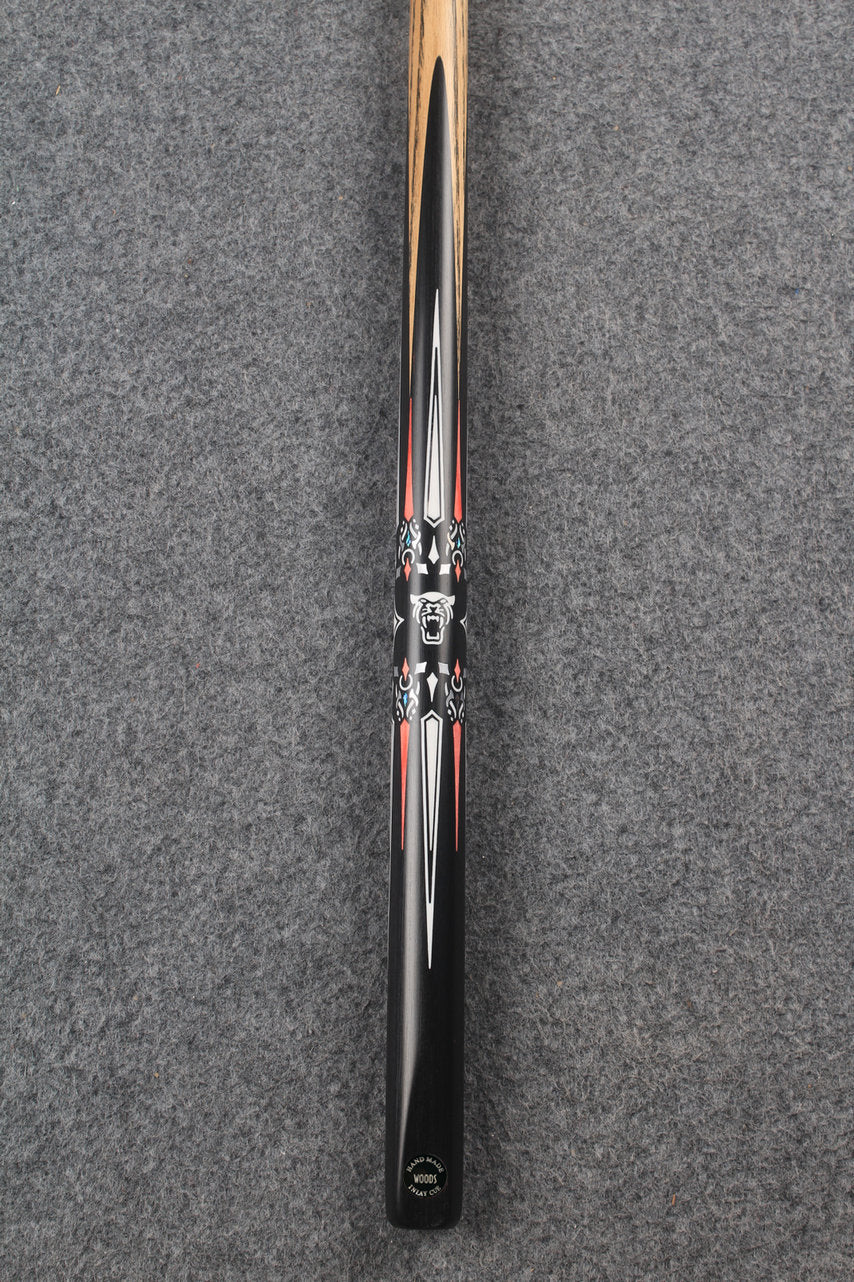 1 piece ash inlay snooker cue #7823 WOODS CUES