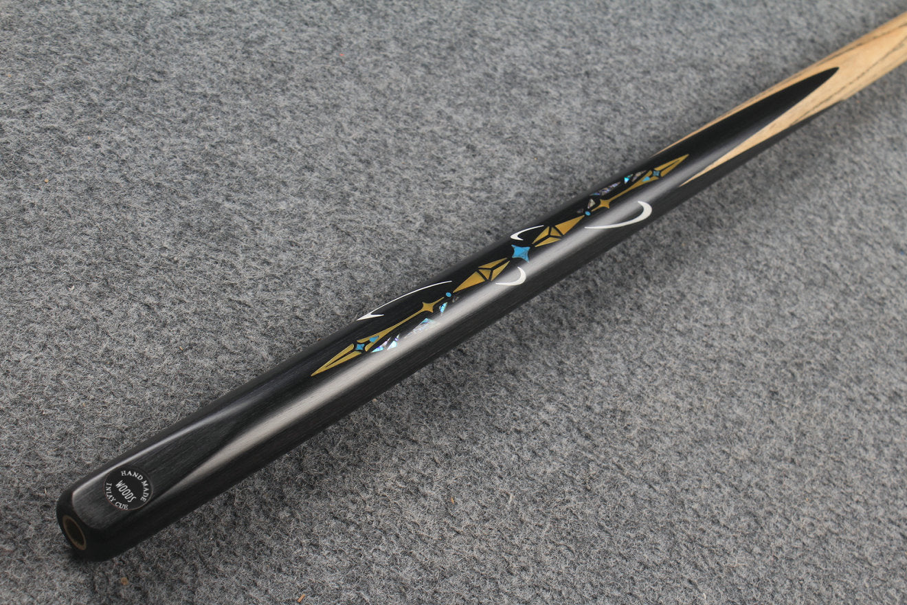 1 piece ash inlay snooker cue #7824 WOODS CUES