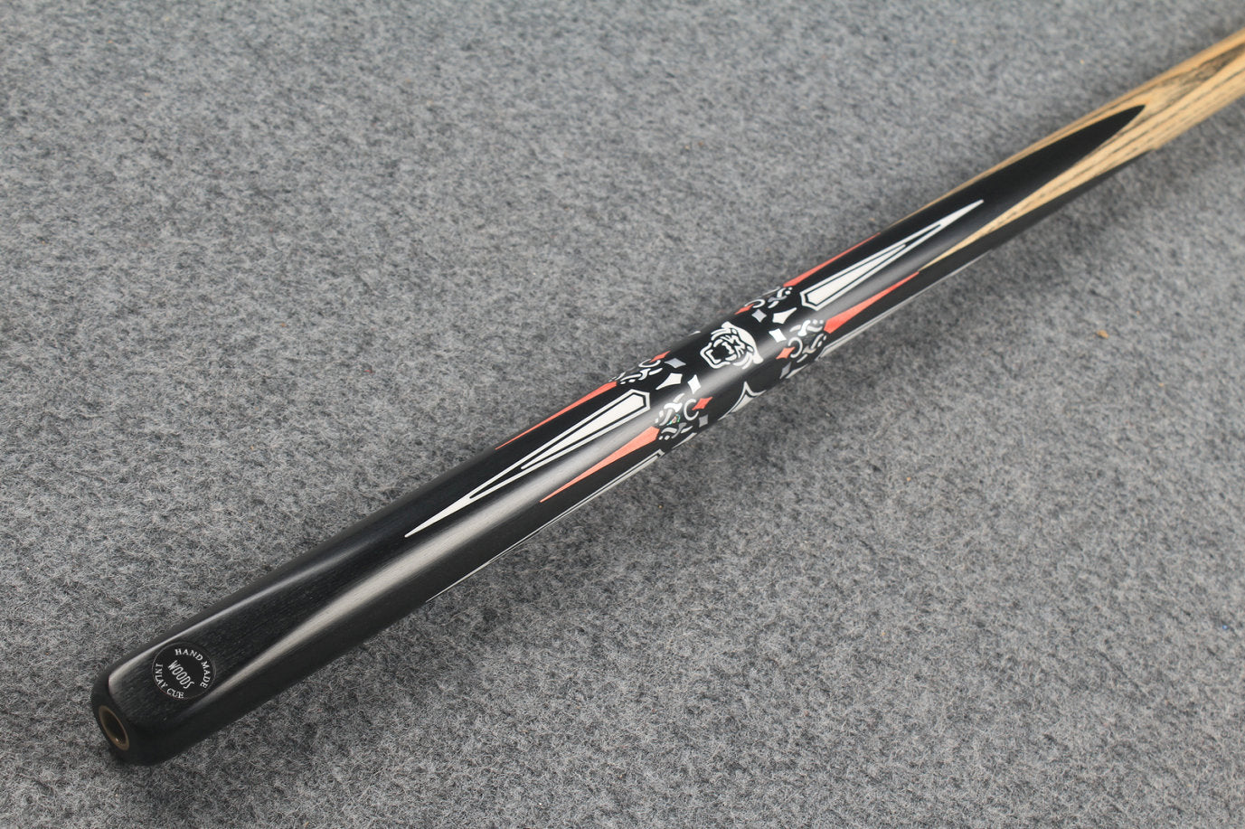 1 piece ash inlay snooker cue #7825 WOODS CUES