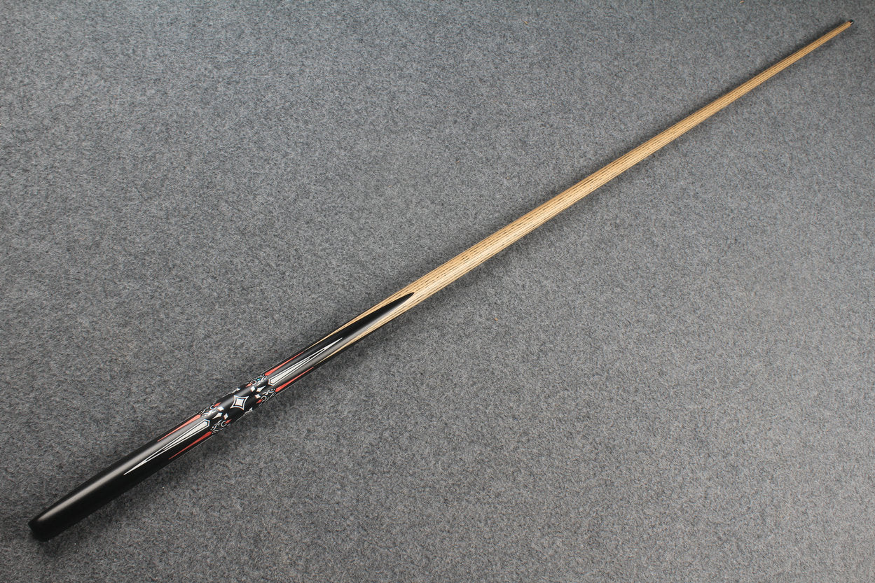 1 piece ash inlay snooker cue #7825 WOODS CUES