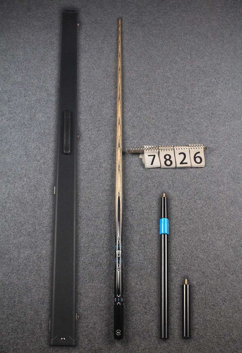 1 piece ash inlay snooker cue #7826 WOODS CUES