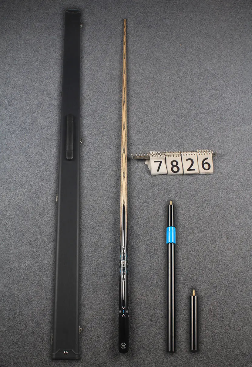 1 piece ash inlay snooker cue #7826 WOODS CUES