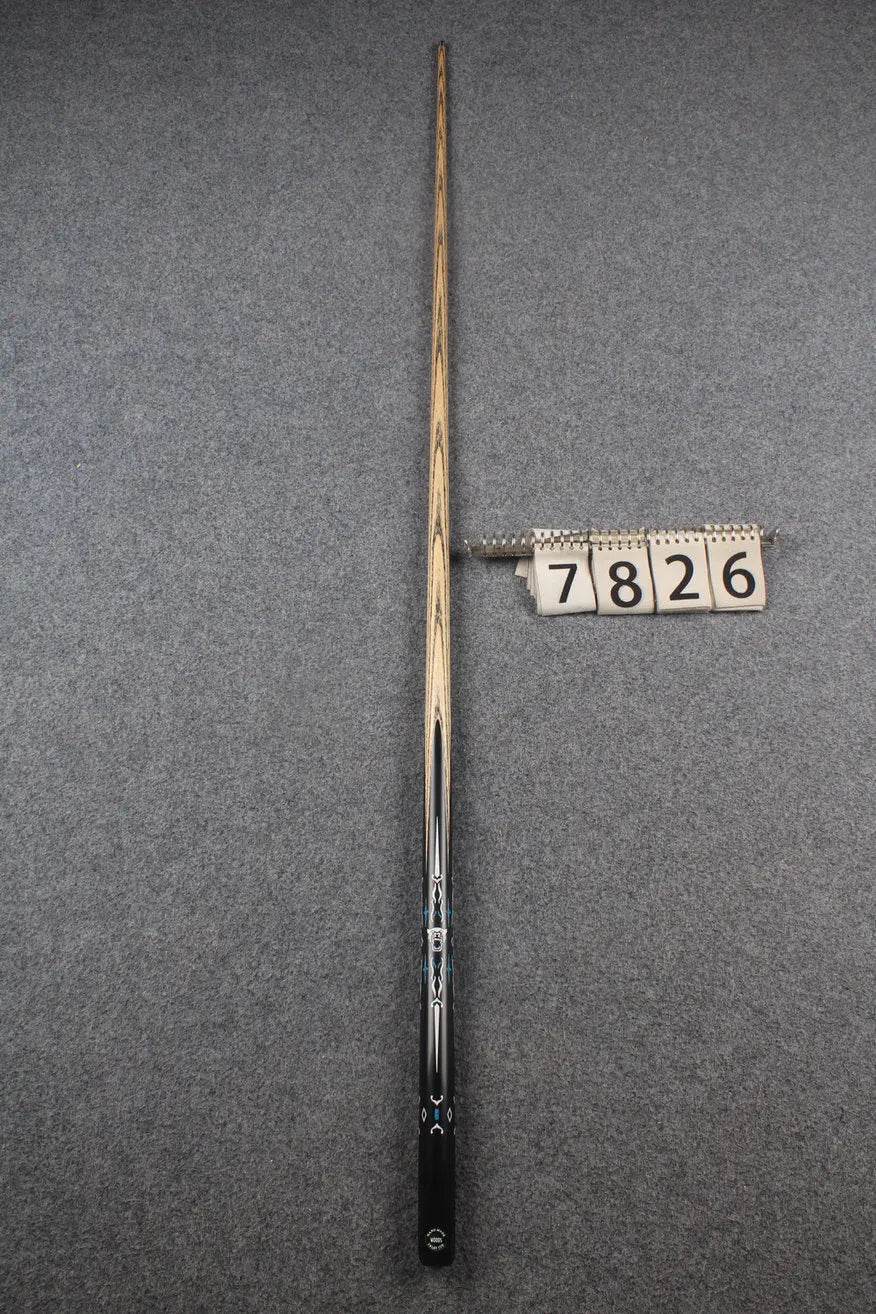 1 piece ash inlay snooker cue #7826 WOODS CUES