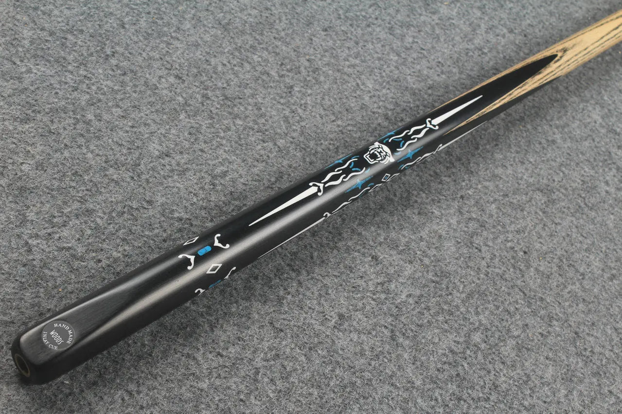 1 piece ash inlay snooker cue #7826 WOODS CUES