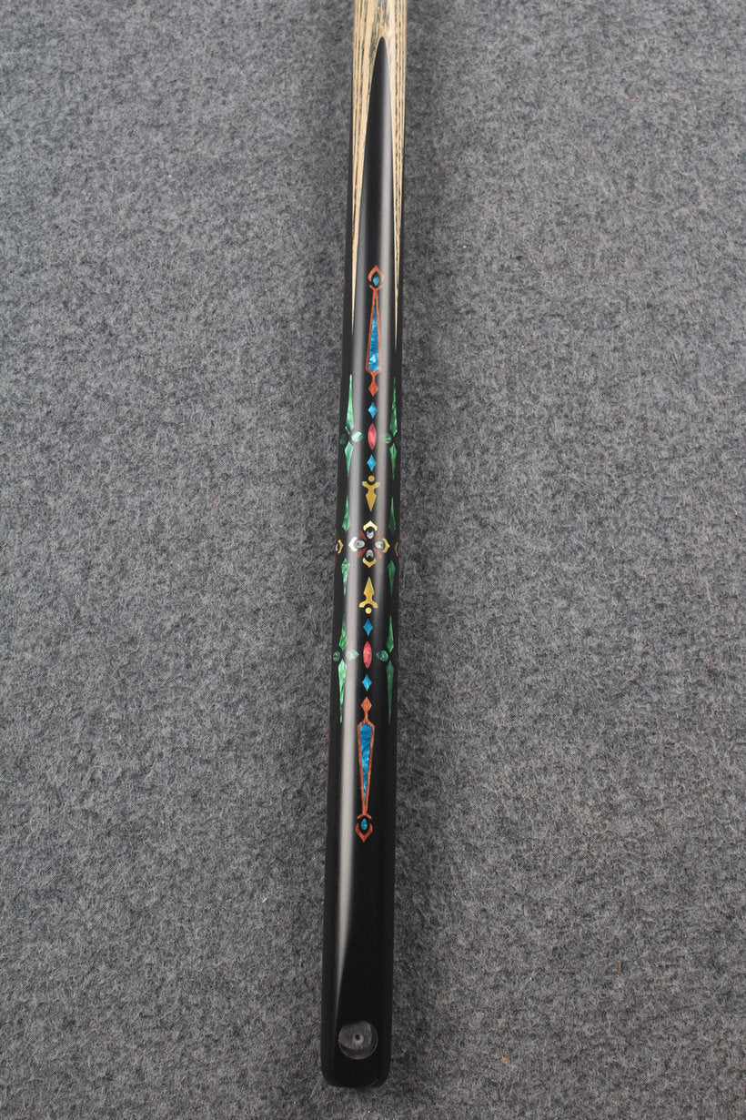 1 piece ash inlay snooker cue #7827 WOODS CUES