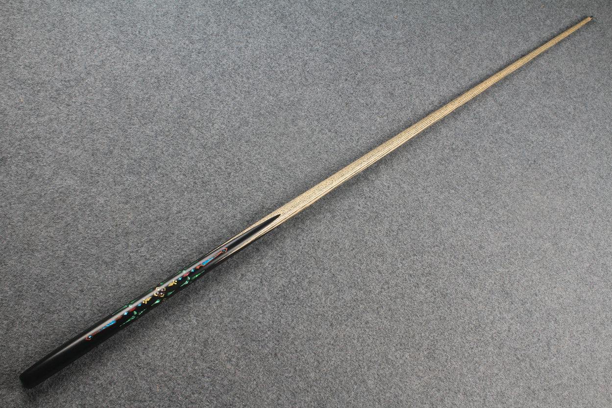 1 piece ash inlay snooker cue #7827 WOODS CUES