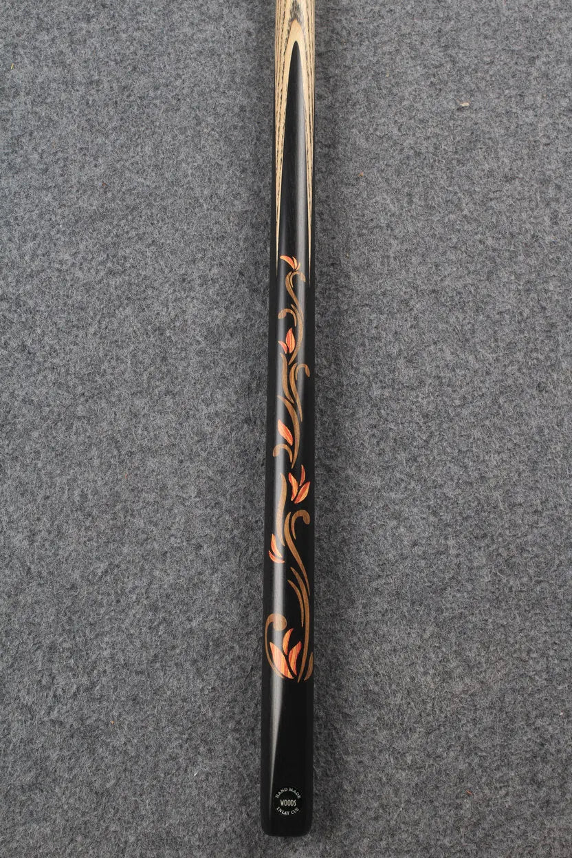 1 piece ash inlay snooker cue #7828 WOODS CUES