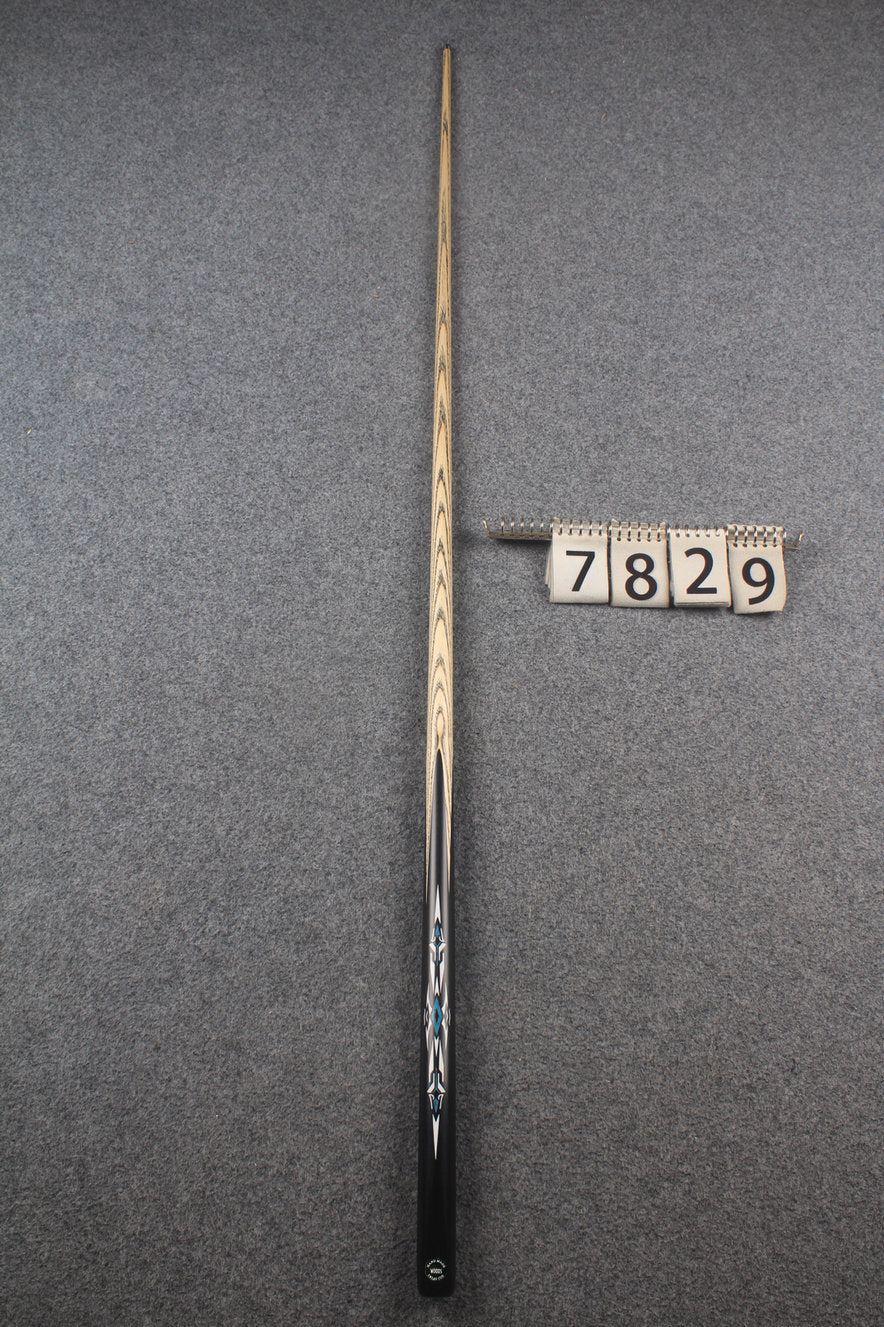 1 piece ash inlay snooker cue #7829 WOODS CUES