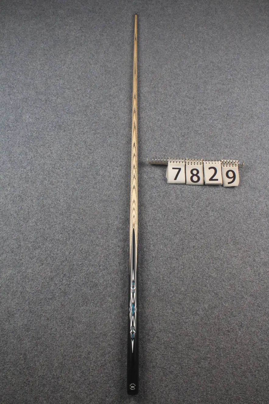 1 piece ash inlay snooker cue #7829 WOODS CUES