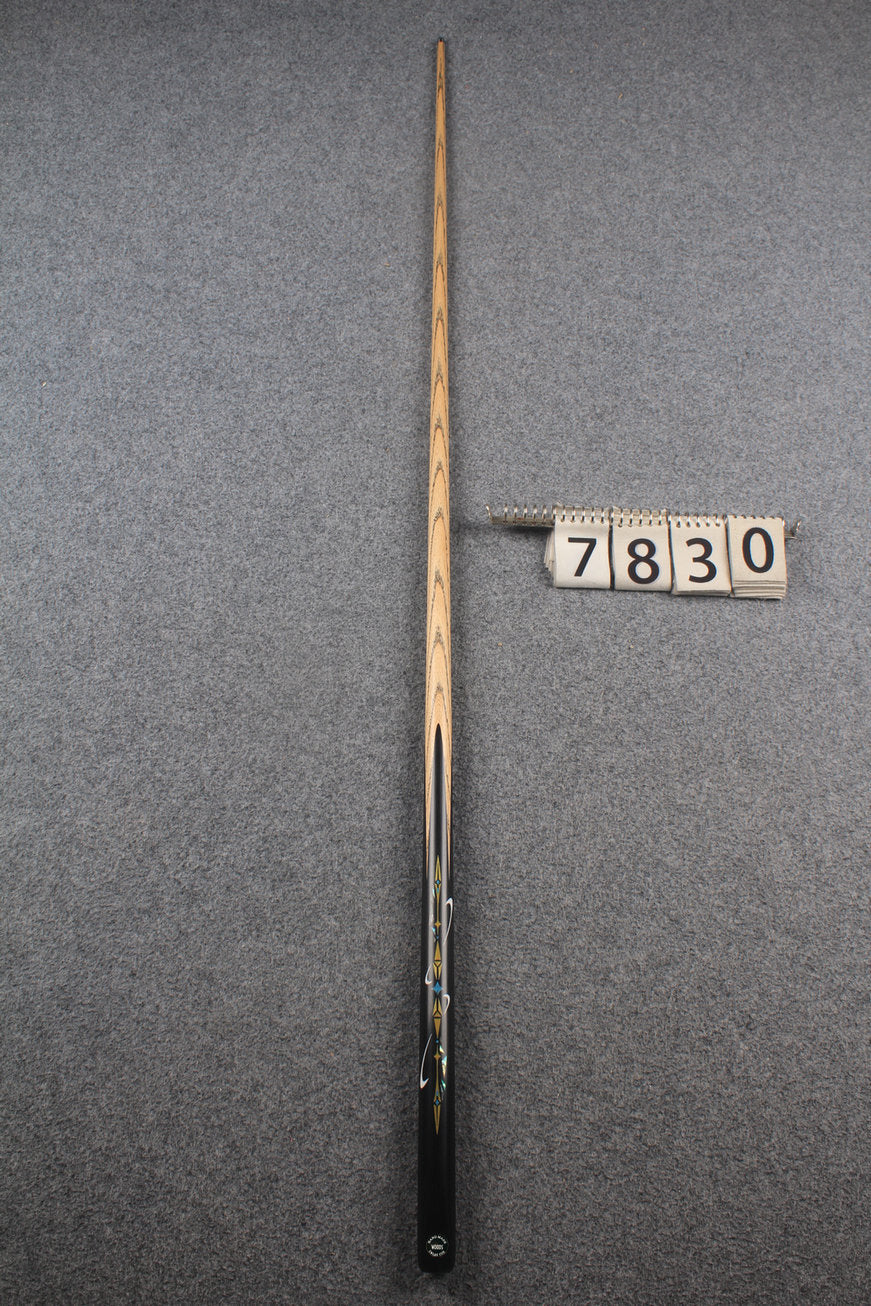 1 piece ash inlay snooker cue #7830 WOODS CUES
