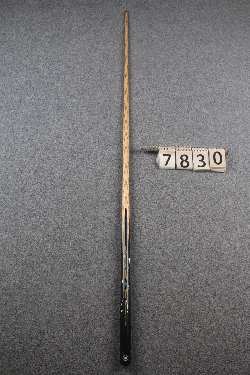 1 piece ash inlay snooker cue #7830 WOODS CUES
