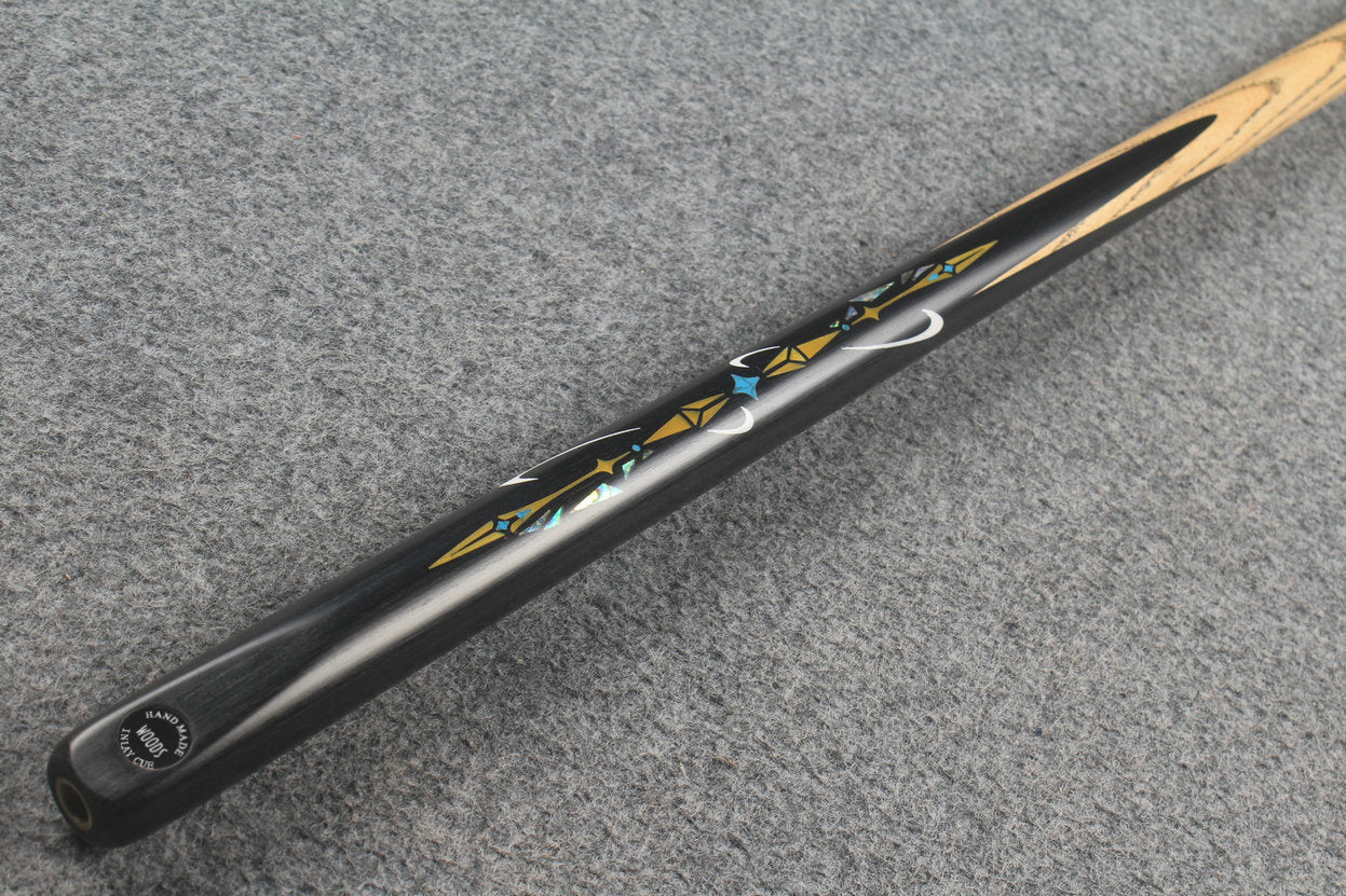 1 piece ash inlay snooker cue #7830 WOODS CUES