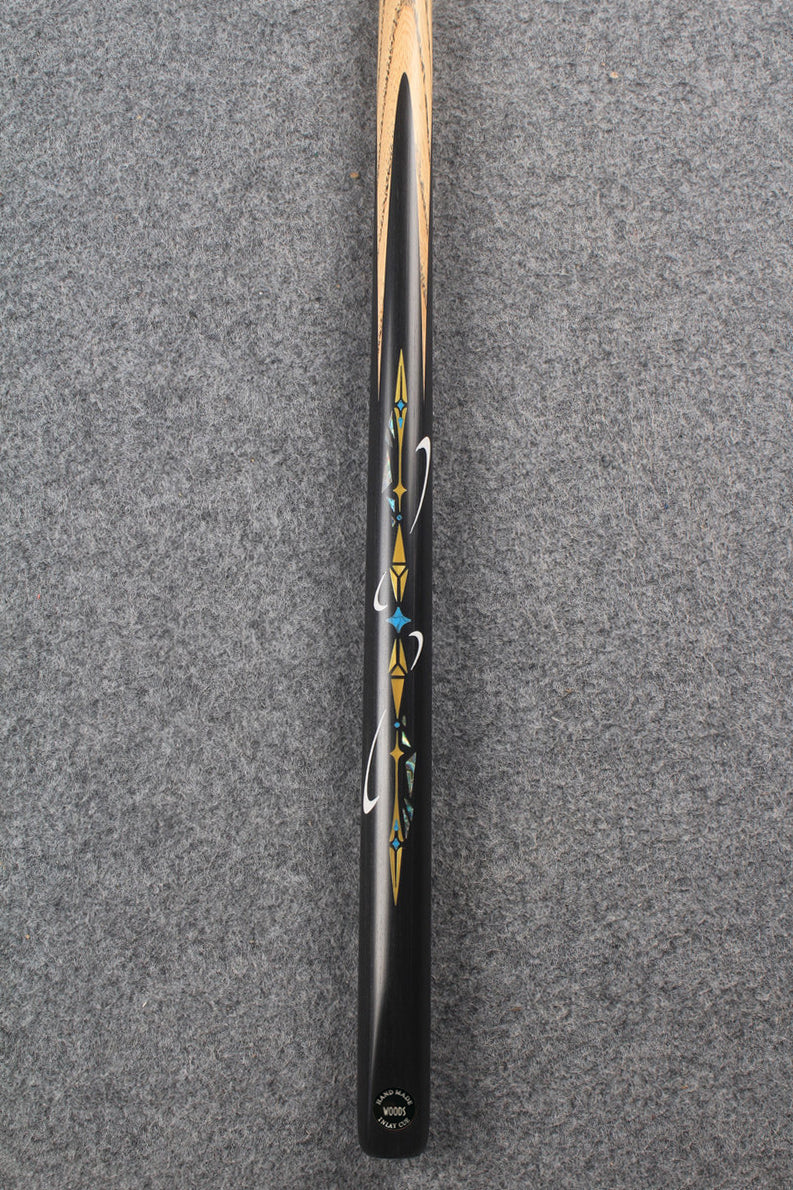 1 piece ash inlay snooker cue #7830 WOODS CUES