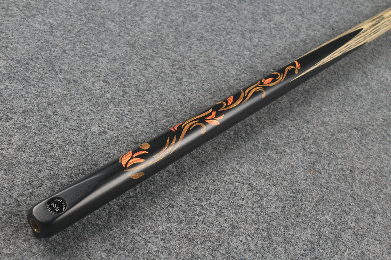 1 piece ash inlay english pool cue #7832 WOODS CUES
