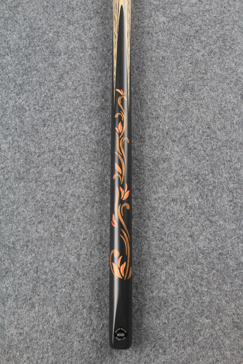 1 piece ash inlay english pool cue #7832 WOODS CUES