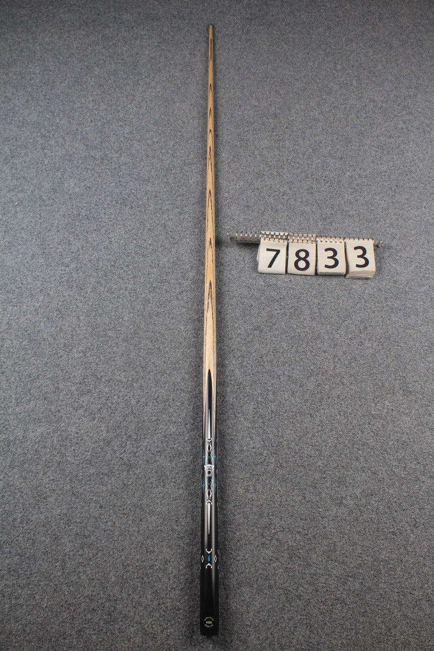 1 piece ash inlay english pool cue #7833 WOODS CUES
