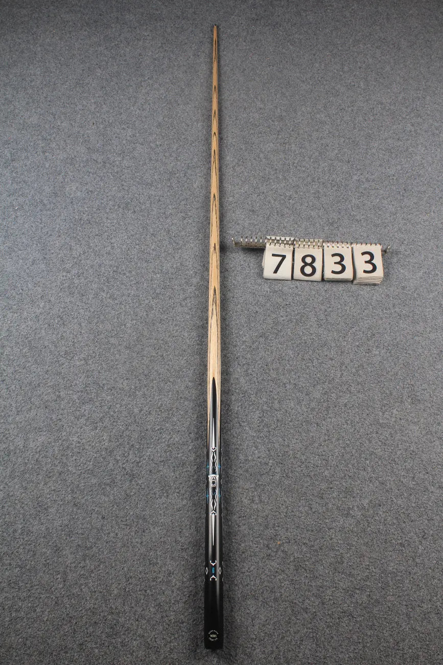 1 piece ash inlay english pool cue #7833 WOODS CUES
