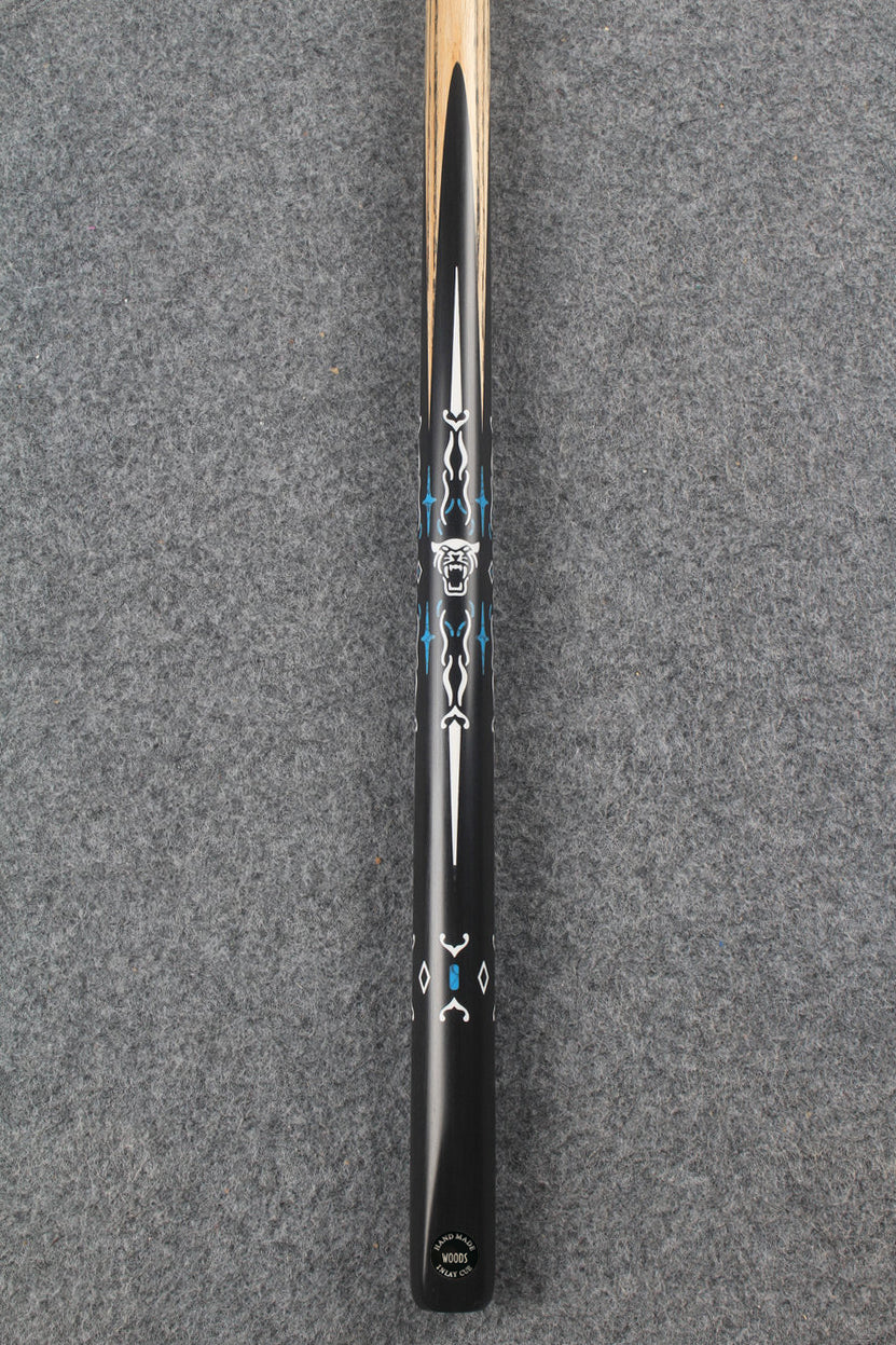 1 piece ash inlay english pool cue #7833 WOODS CUES