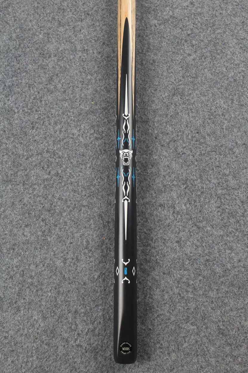 1 piece ash inlay english pool cue #7833 WOODS CUES
