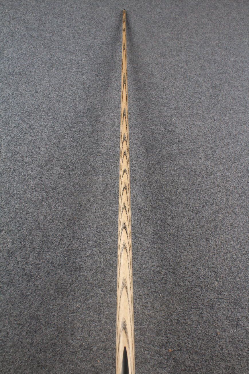1 piece ash inlay english pool cue #7834 WOODS CUES