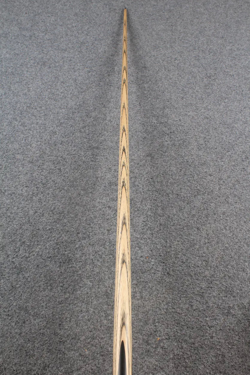 1 piece ash inlay english pool cue #7835 WOODS CUES