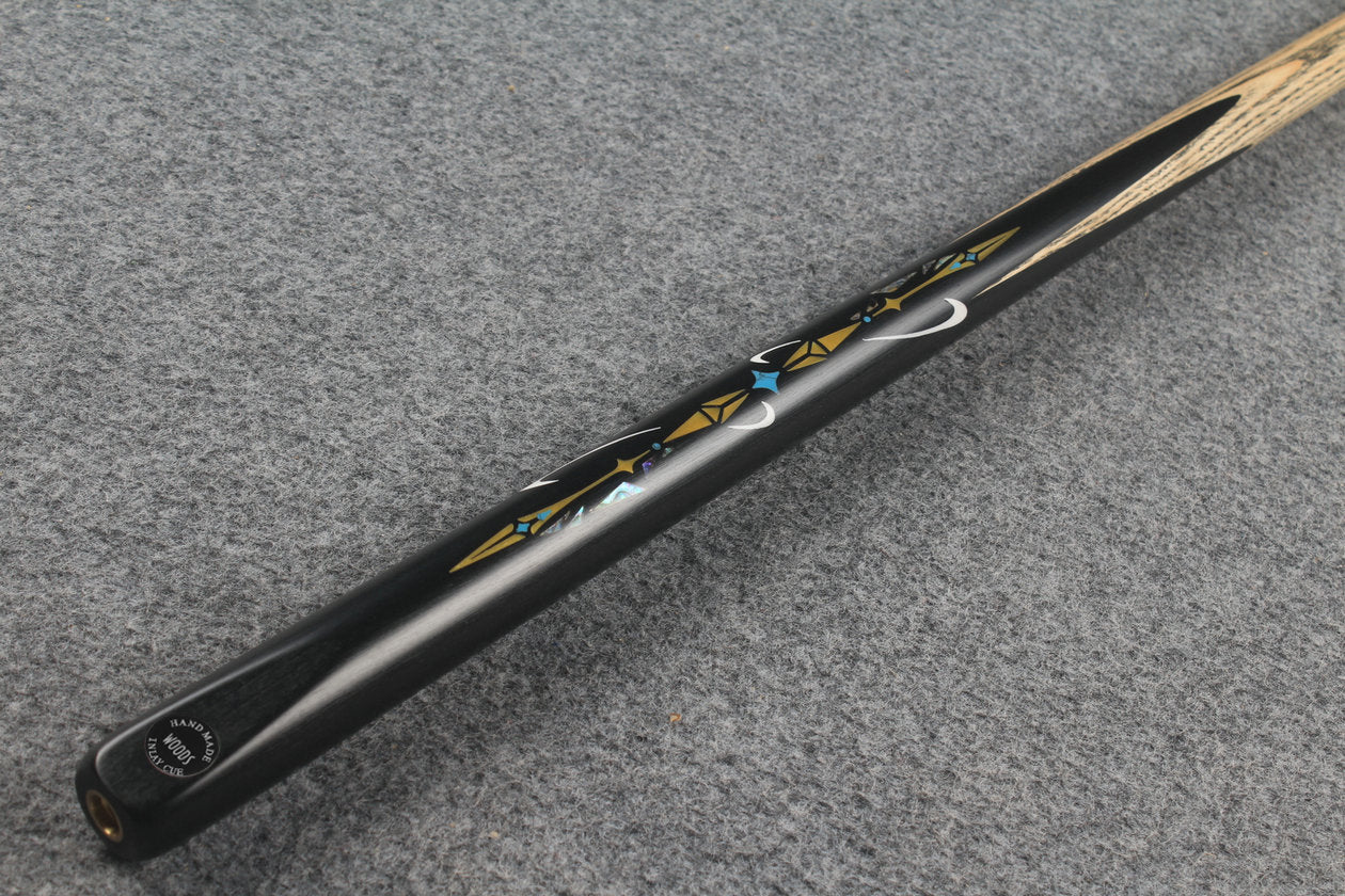 1 piece ash inlay english pool cue #7836 WOODS CUES