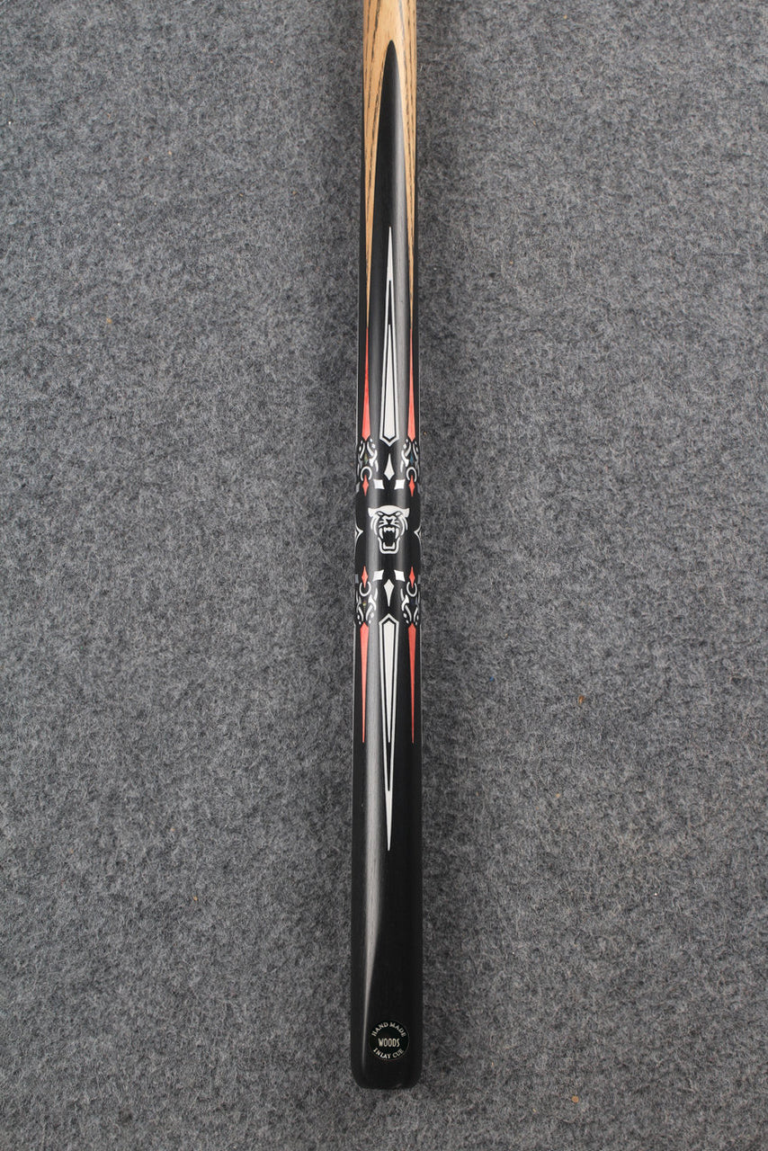 1 piece ash inlay english pool cue #7837 WOODS CUES