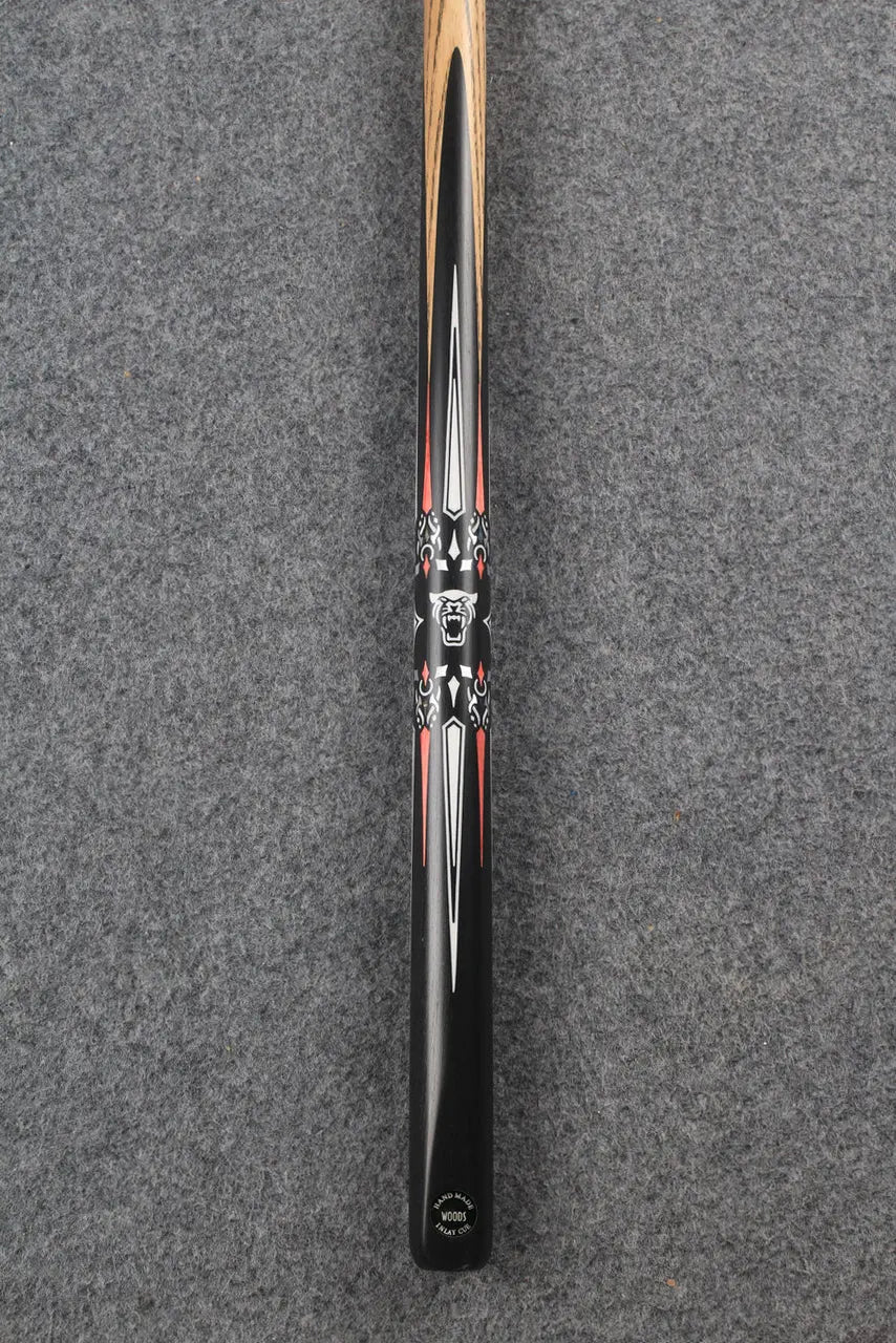 1 piece ash inlay english pool cue #7837 WOODS CUES