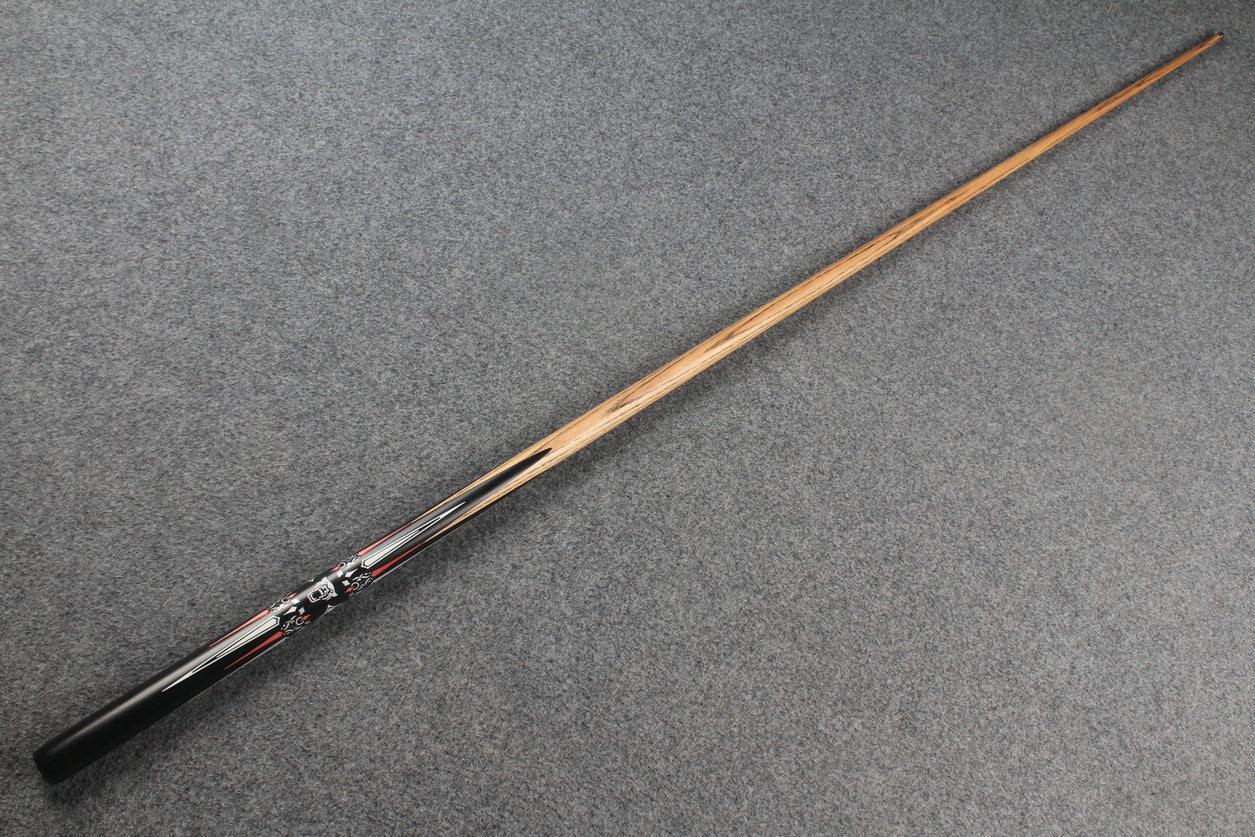 1 piece ash inlay english pool cue #7837 WOODS CUES